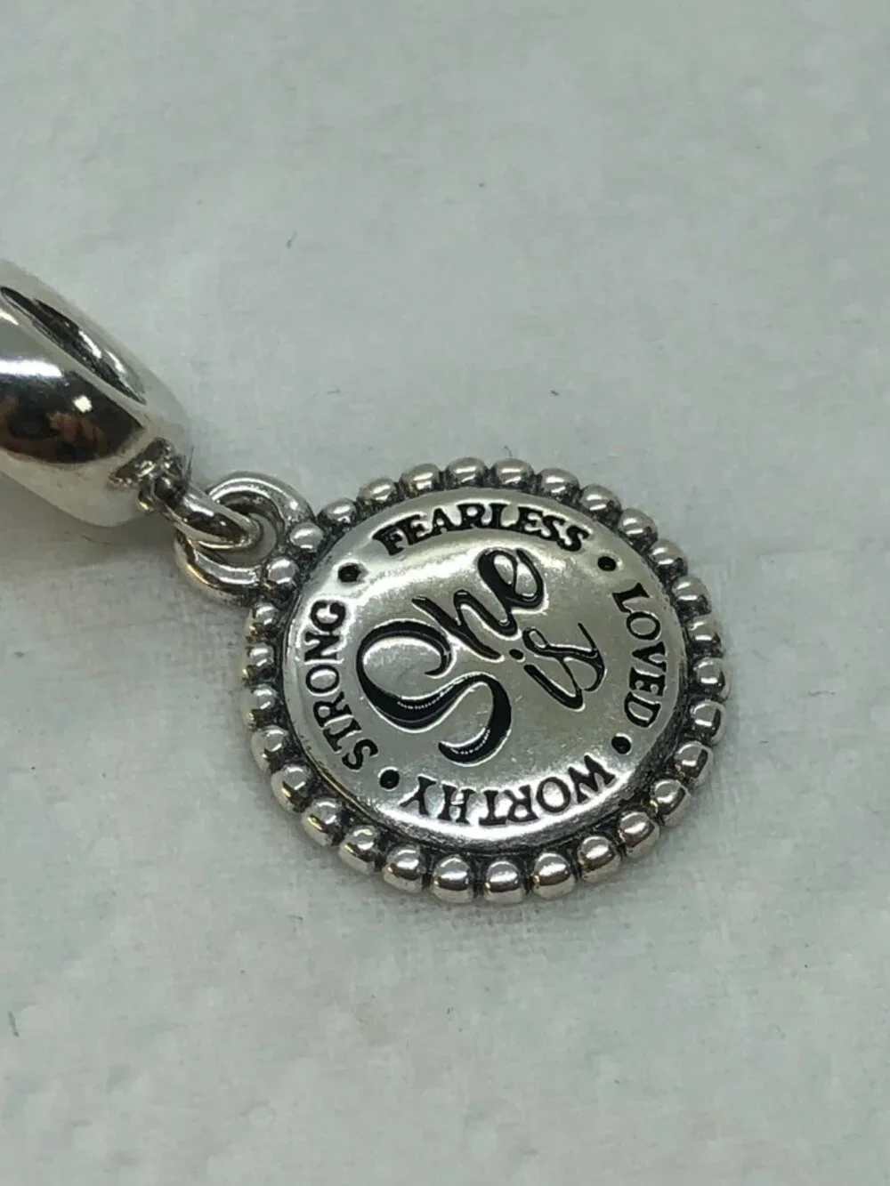 ✨ ✨ Pandora She Is Heart Dangle Charm S925 Silver with box